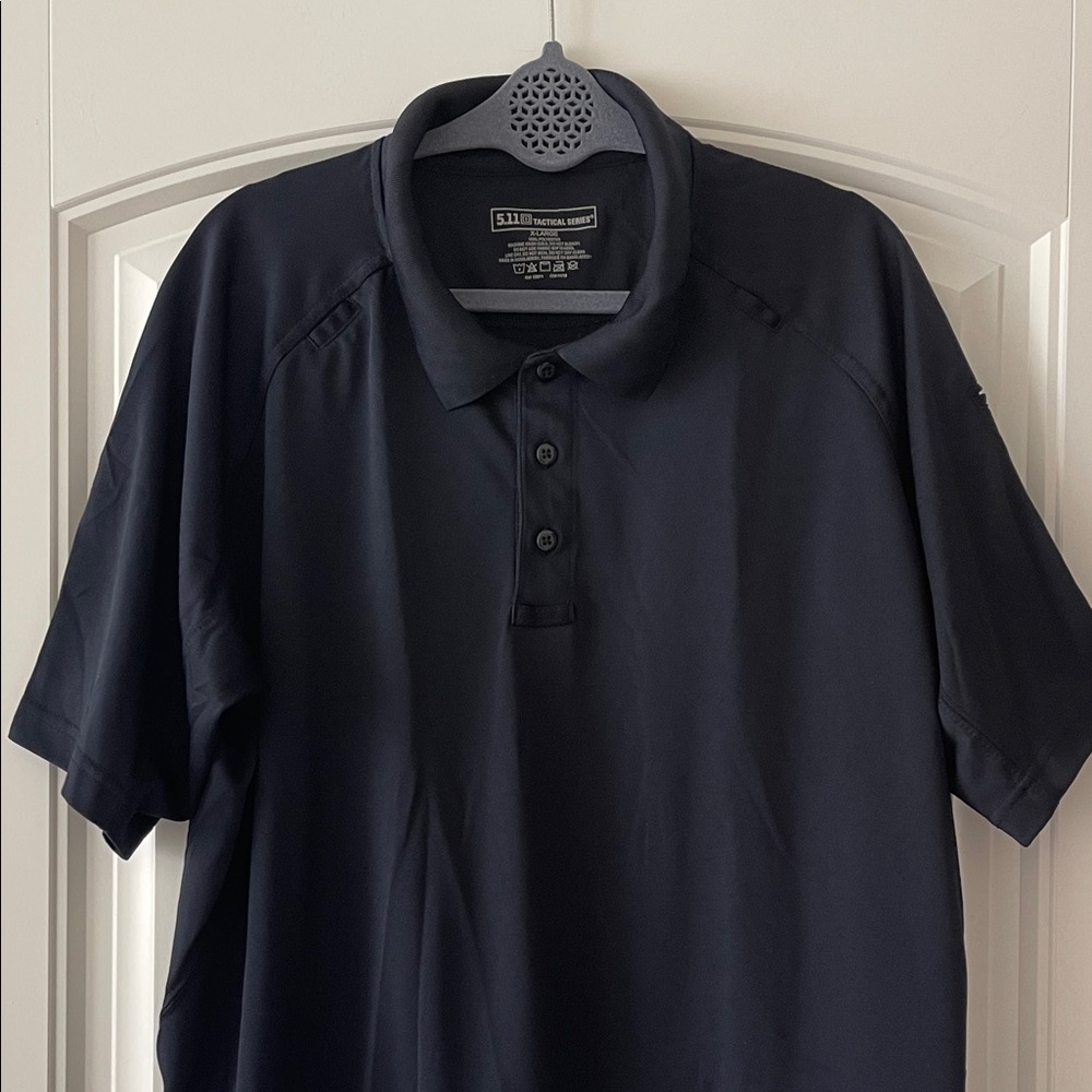 5.11 Tactical Black Short-Sleeve Performance Polo Shirt XL